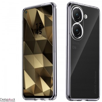 Silikoninis plonas dėklas 1.0 mm storio - permatomas (Asus Zenfone 9/Zenfone 10)
